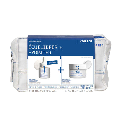 YAOURT GREC RITUEL 2-PHASES – PEAU ÉQUILIBRÉE + VISIBLEMENT PLUS SAINE – TOUS TYPES DE PEAU