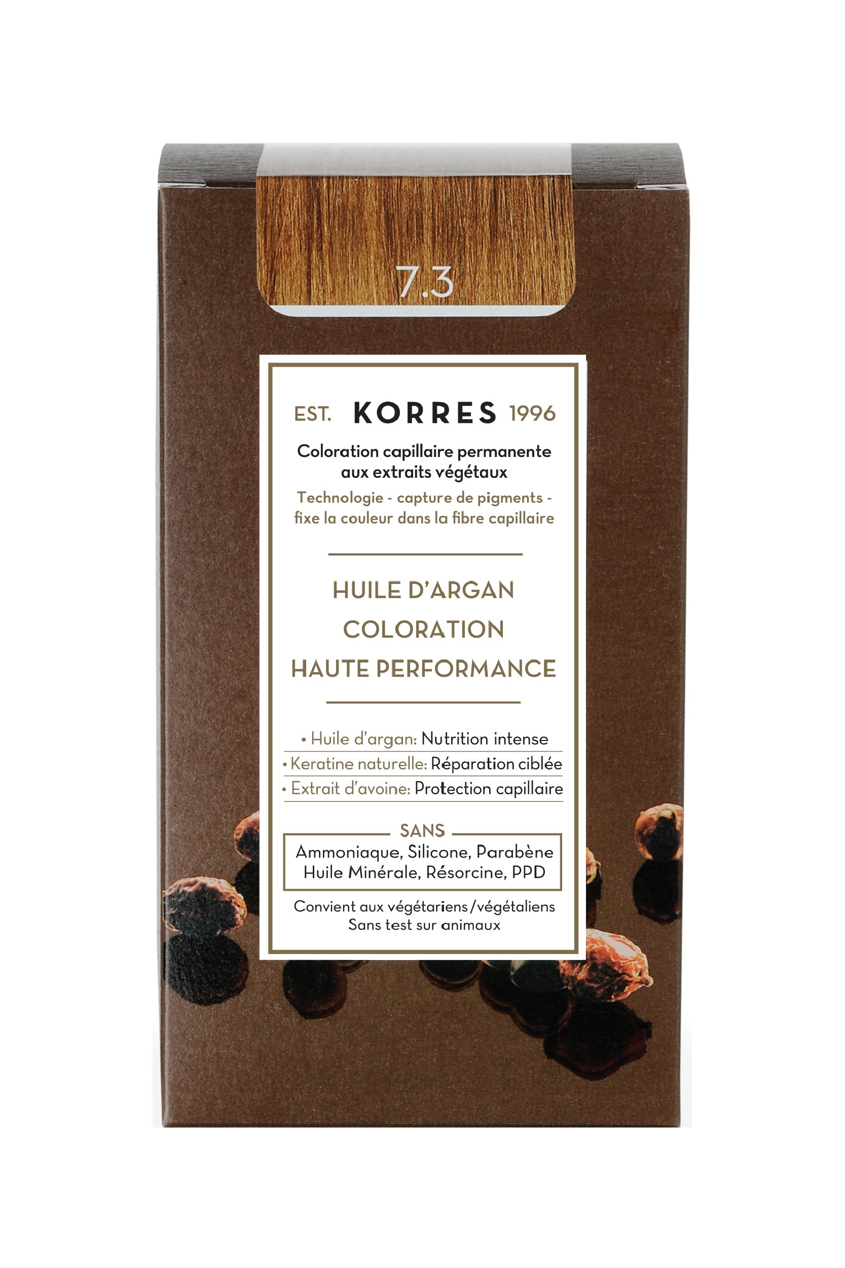 Coloration Permanente 7.3 blond doré