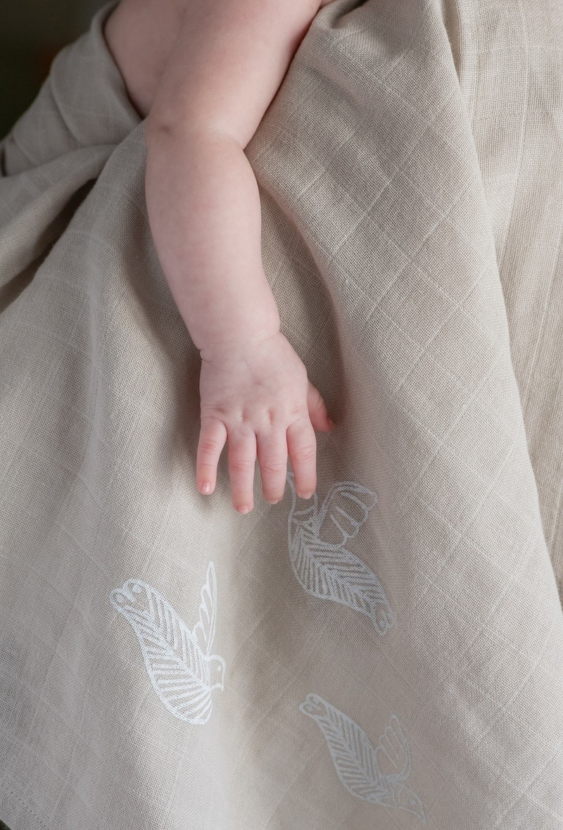 Lange bébé en maille ajourée de coton biologique