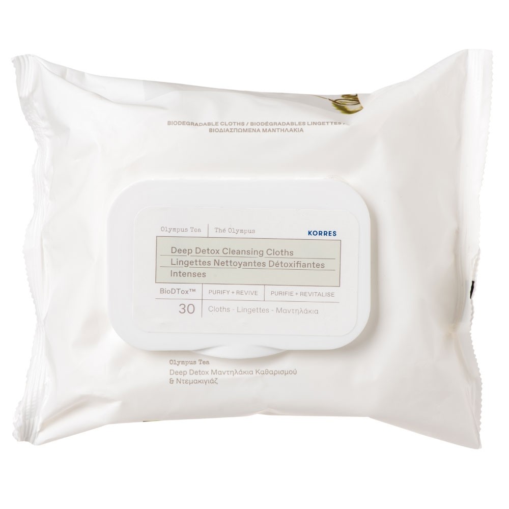 Lingettes nettoyantes détoxifiantes 