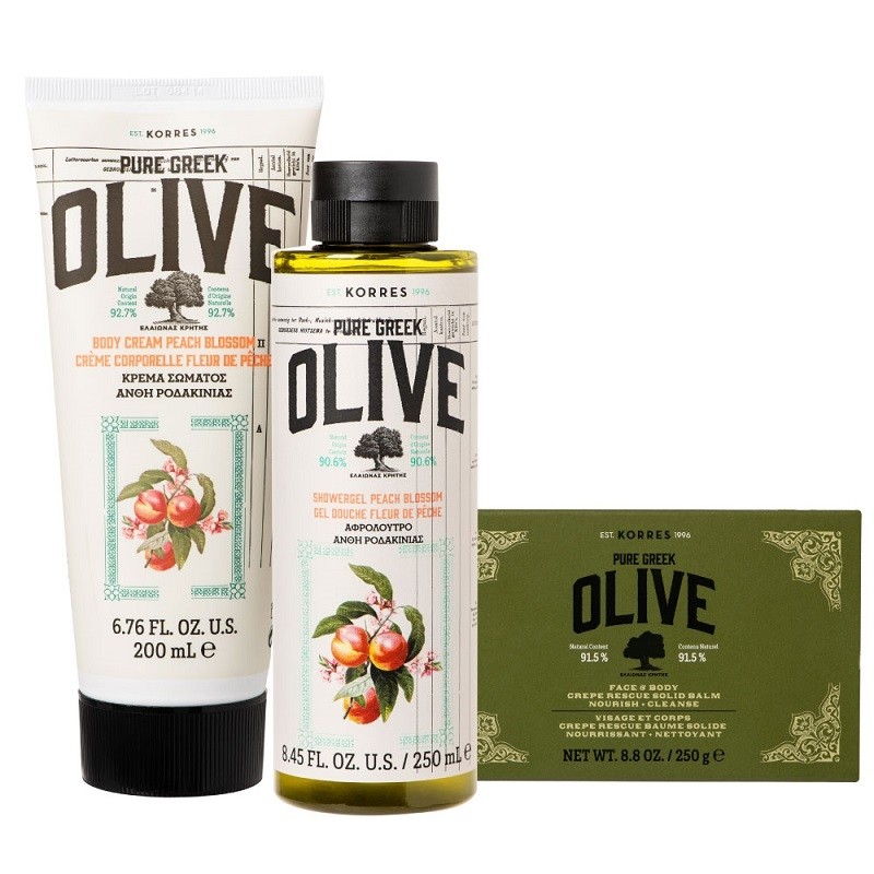 Trio Soins Corps Olive & Pêche