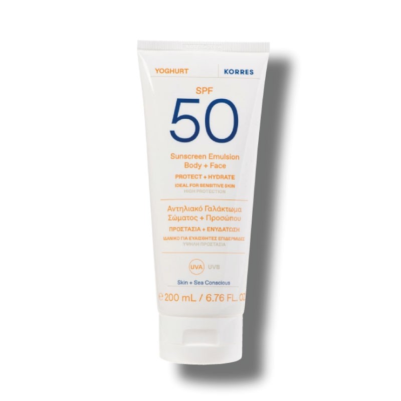 Emulsion solaire yaourt SPF50 - corps & visage