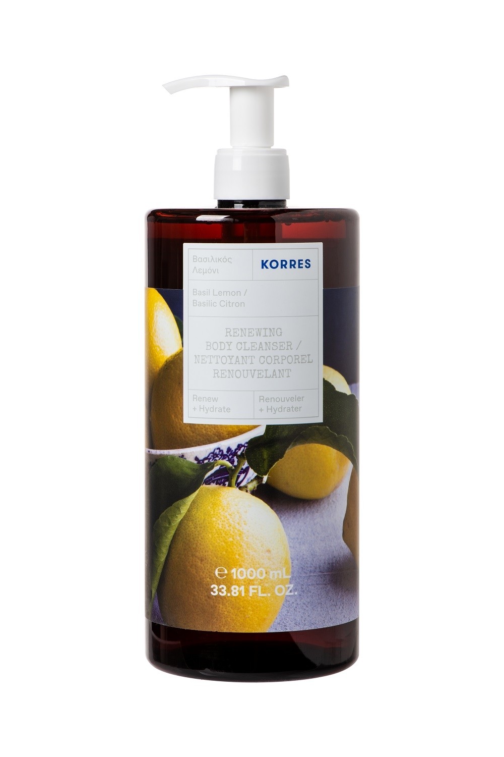 GEL DOUCHE FORMAT FAMILIAL BASILIC CITRON - 1 L