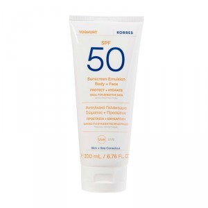 Emulsion solaire yaourt SPF50 - corps & visage