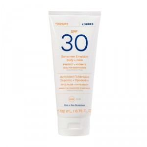 Emulsion solaire yaourt SPF30 - corps & visage